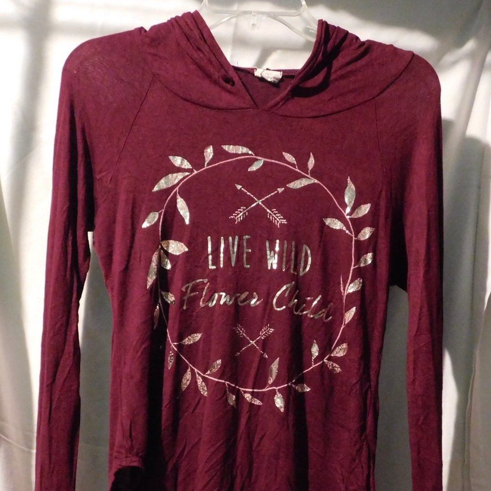 Red t shirt hoodie